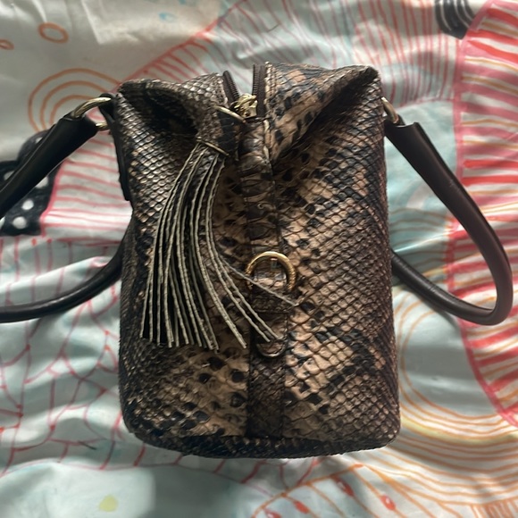 Stuart Weitzman Snake skin bag purse BRAND NEW HTF - Picture 4 of 11